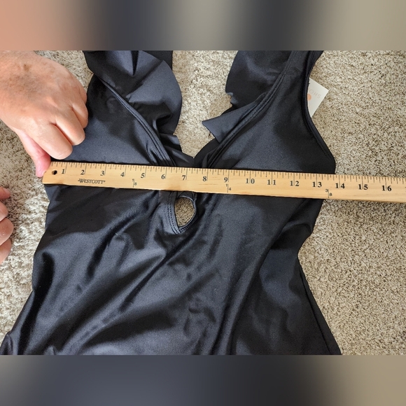 Women's Ruffle Plunge One Piece Swimsuit - Shade & Shore - Picture 7 of 16